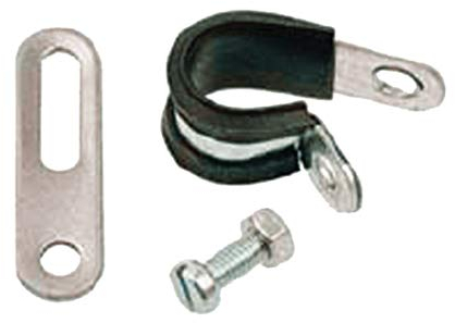 Hebie Unisex – Erwachsene Kettenschutzbefestigung-2084038901 Kettenschutzbefestigung, Silber, 19 mm