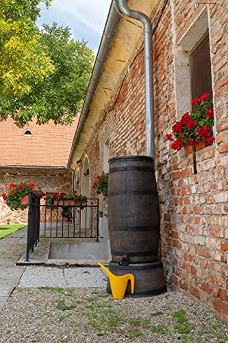 ROTO Regenfass, Wasserfass, Regentonne 80 L, Holzimitation