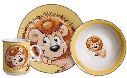 Ritzenhoff & Breker Kindergeschirr-Set Happy Zoo, Leo, 3-teilig