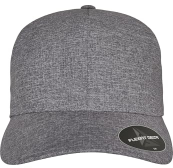 Flexfit Unisex Flexfit Delta Carbon Cap Baseballkappe, melange blue, L-XL