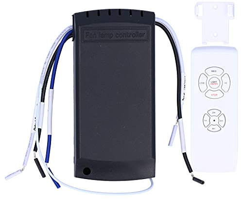Kit de Télécommande pour Ventilateur de Plafond avec Lampe, Synchronisation et Vitesse de la Lumière sans Fil, 85-265V
