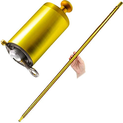 Zauberstab, 130 cm, professioneller Stab, aus Stahl, tragbar, Teleskop-Zauberstab, Taschenstab aus Edelstahl, Taschenstab, ausziehbar