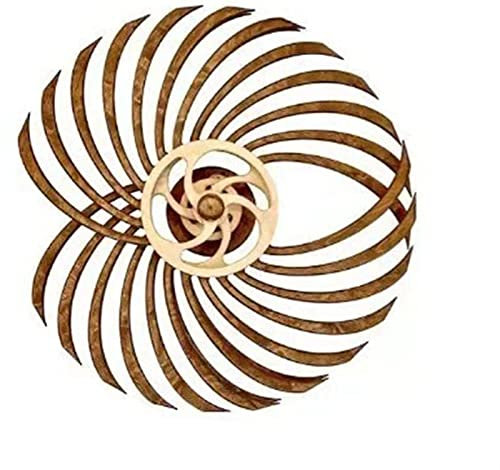 Éolienne De Jardin, Moulin À Vent Extérieur En Bois,Moulin À Vent De Jardin En Bois Pour L'extérieur, Moulin À Vent Cinétique 3D, Suspension À Motif Géométrique Suspension À Motif Géométrique ( Color
