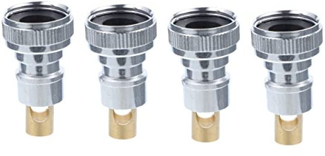 DOITOOL 4pcs Quick Connect Fitting Hose Adapter for Sink Faucet Washing Machine Adapter Water Faucet Quick Connect Fittings for Garden Watering