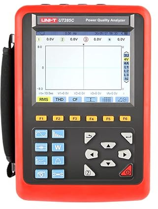 UNI-T Uni-trend Power Quality Analyzer UT285C Three Phase Power Quality Analyzer with Waveform real-time display andTrue RMS values of voltages and currents Peak current and voltage values functions