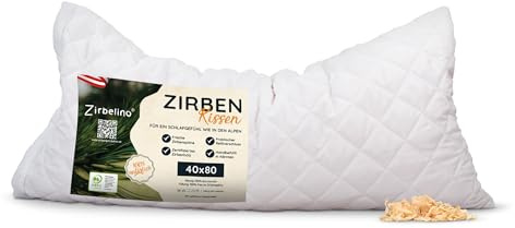 Zirbenkissen | 40x80cm | Baumwolle, gesteppt