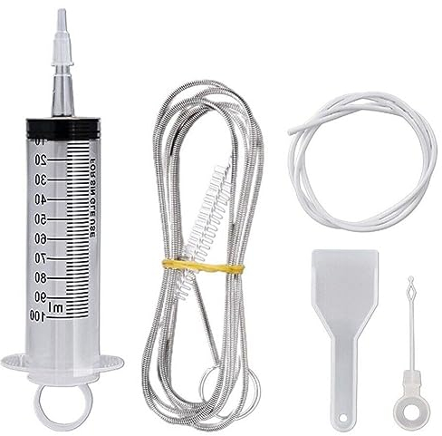 AMZLORD 5 Stück Kühlschrank Reinigungsset, Kühlschrankbürsten Ablaufloch Reinigungsset, Kühlschrank Reinigungsbürste Flexible Rohrreinigungs mit Bürste, Kühlschrank Bürste for Kühlschränke