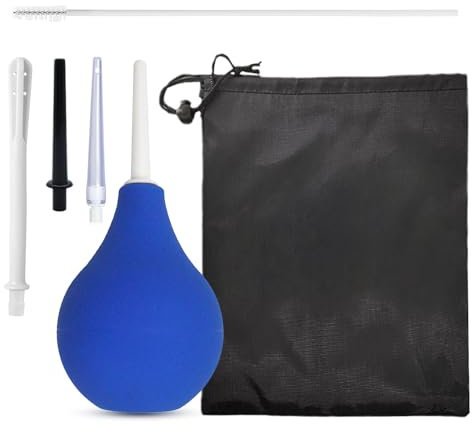 EUPSIIU 6 Stück Klistier Silikon Darmeinlauf Irrigator zur Darmreinigung für Männer Frauen 160 ML Silikon Klistier Wiederverwendbarer mit 3 weicher und glatter Düse