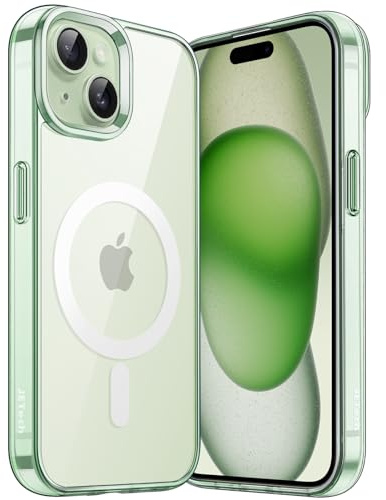 JETech Magnetische Hülle für iPhone 15, Grün