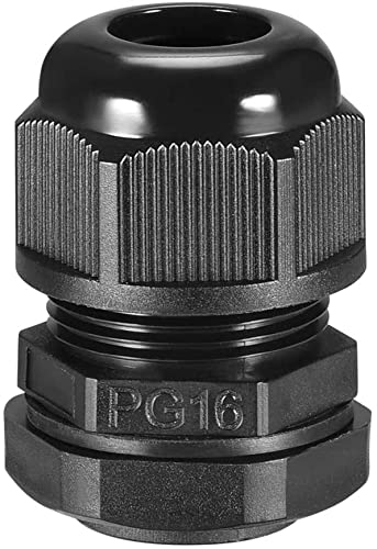 XYWHPGV PG16 Kabelverschraubung 2 Löcher Wasserdicht IP68 Nylongelenk Einstellbare Kontermutter für 4,3-6,1 mm Drahtdurchmesser(486dd bb44e a6fb7 e9892 45c20 2fd42