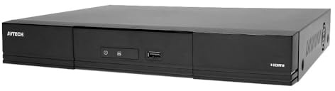 Avtech 634818 Videoregistratore NVR 9 Canali H.265 con Poe, AVH2109AX Nero