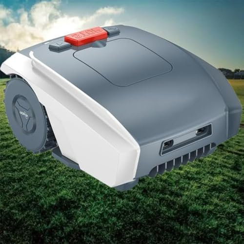 GJBMXSM Robot Tondeuse Intelligente avec Système De Guidage,Tondeuse à Gazon Robotisée avec Auto-Installation Et Technologie De Tonte Intelligente Ultra-Silencieuse pour Petites Et Moyennes Pelouses