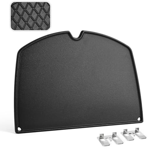 onlyfire Plancha Barbacoa para Weber Q200 Q220 Q240 Q2000 Q2200 Q2400 | Plancha de Hierro Fundido para Weber Q200&Q2000 Serie Parrillas de Gas, Placa de Parrilla Repuesto para Weber 6559, 1 Pieza