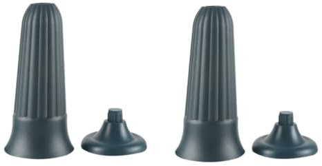 CAXUSD Lot de 2 Vases Plastiques Verts pour Cimetière, Support Sûr pour Fleurs, pour Décorations de Tombes en Extérieur