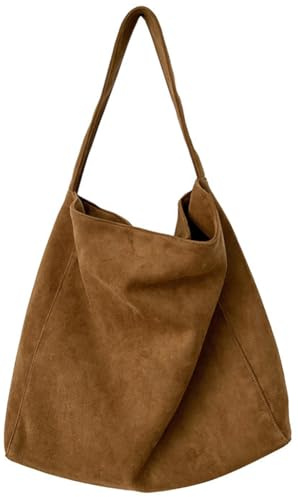 Grande borsa a tracolla in pelle scamosciata per le donne borse a tracolla morbide borse in pelle scamosciata borsa a tracolla da donna borsa da lavoro borsa a mezzaluna borsa da viaggio invernale,