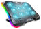 G-Story Gaming Base Refrigeradora Portatil,Luces RGB 8 Alturas Ajustables con 10 Ventiladores per 12-18 Laptops + 1 Puertos USB