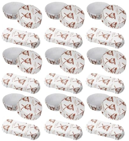 PRETYZOOM 200piezas Bandeja Para Tartas Capacillos De Papel Para Cupcakes Moldes Para Hornear Cupcakes Envoltorios De Papel Para Muffins Suministros Para Hornear Uso Fiestas y Celebraciones