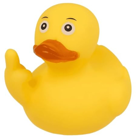 Canard de bain en caoutchouc - Canards en caoutchouc - Résistant à l'eau et à la saleté - Idéal pour le bain de bébé - À partir de 6 mois - Certifié UE