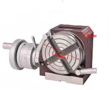 Rotary Table 3inch diameter 75mm Horizontal Vertical Rotary Table for Milling Machine Milling Machine Workbench