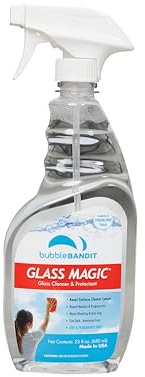 Bubble Bandit Glass Cleaner Spray Bottle, 23 Fl Oz | Streak Free Window Cleaner | Fresh Scent, Removes Fingerprints, Dust, Dirt, Smoke Film, Ammonia Free