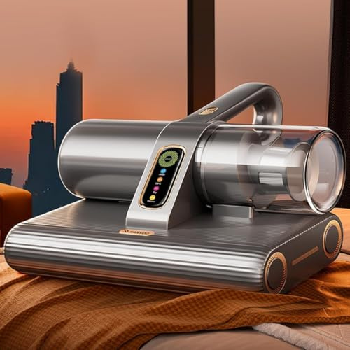 PureMatt Pro 35Kpa Max Suction AI Mattress Vacuum [100% Allergen, Dust & Pet Hair Removal] Bed Vacuum Cleaner with UV Lights, Ultrasonic, HEPA Filter & Sensor, for Bed, Sofa,Carpet, Corded Starry Gray