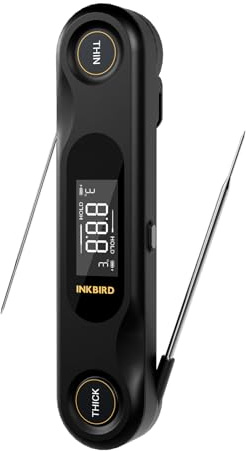 INKBIRD Köttermometer digital, två sonder grilltermometer K-sensor