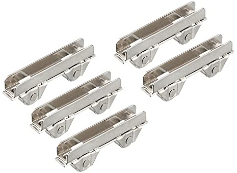 sourcing map Metall Achsen Fenster Pulley Tür Schiebetür Doppel 6mm 5 Stück | Rollen Rad Schrank-Zubehör