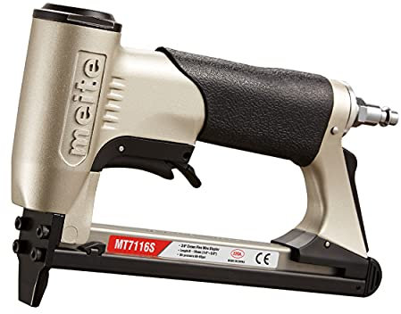 meite MT7116S Air Staple Gun with Safety Switch, Pneumatic Upholstery Stapler, 22GA / Type 71 Lightweight Upholstery Air Stapler for DIY, Decoration, Funiture and Woodworking