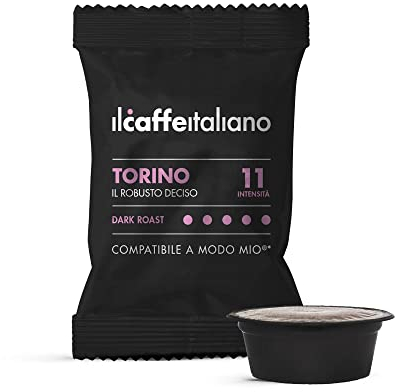 Il Caffè Italiano Capsule Lavazza A Modo Mio Compatibili Torino - 100pz | Capsule Compatibili A Modo Mio, Aroma Ricco e Intenso | Capsule Compatibili Lavazza A Modo Mio Made In Italy | Frhome