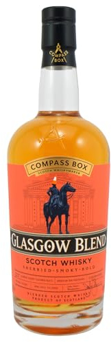 Compass Box | Glasgow Blend | Blended Scotch | Rezepte aus der goldenen Ära der Whiskyherstellung | Mit Rauch- und Sherryaromen | 700 ml | 43% vol.