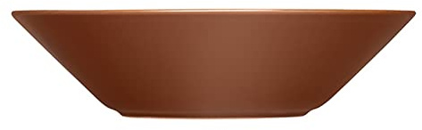 Iittala Teema Tiefer Teller aus Porzellan in der Farbe Vintage Braun mit einem Durchmesser von 21 cm, Maße: 21,6cm x 21,6cm x 5,5cm, 1061221