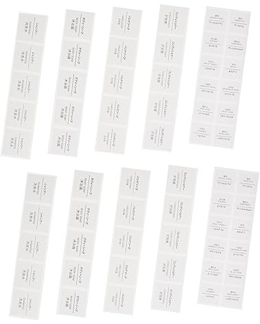 Beavorty Etikettenaufkleber Für Kosmetikflaschen 50 Blatt Selbstklebend Mehrsprachig Zur Einfachen Identifizierung