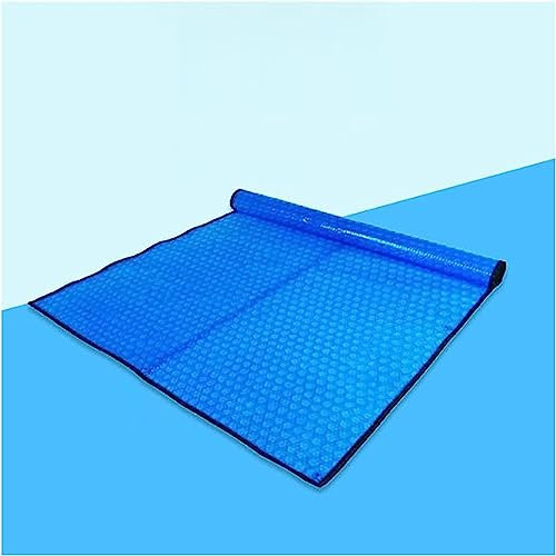 Couverture Solaire de Piscine avec Bulles, Protection de Couverture de Piscine épaisse de 500 microns avec Bords enveloppés, Chauffe-Piscine Solaire à Transfert de Chaleur pour piscines enterrées