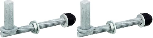 Kloben, ein Paar, zum Durchschrauben, feuerverzinkt, Dorn 16 mm / 140 mm / M12 (Packung mit 2)
