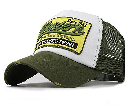 WWricotta Embroidered Hip Casual Cap Baseball Mesh Women Summer Hats Hop for Men Hats Caps Baseball Caps Baseball Caps with Hair Caps Men under 5 Trucker Baseball Caps for Men Green