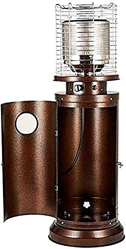 Radiateurs De Terrasse Chauffage Au Gaz Extérieur 11 KW, Chauffage Au Propane Liquide sur Pied en Acier Inoxydable, Protection Contre Les Flammes for Les Chauffages De Terrasse De Jardin