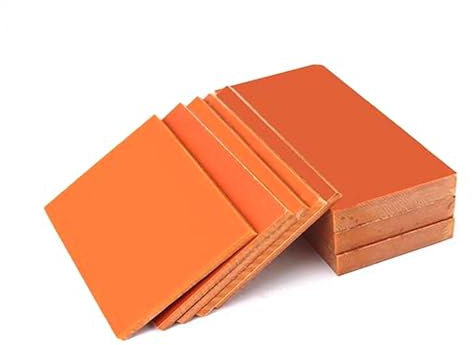 1-Stück 20mm×200mm×250mm Orange Elektrische Holzplatte (phenolische laminierte Pappe), elektrische Isolierplatte, Isolierklebeplatte
