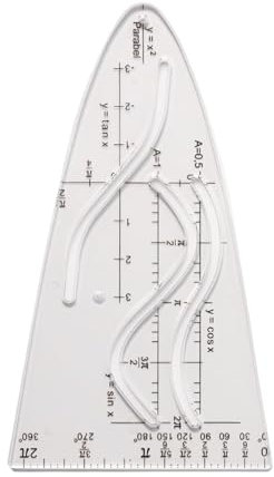 Parabelschablone, Normalparabel Schablone, Schablone Einheitsparabel, Parabel Zeichenschablone, Multifunktionales Parabel Lineal Für Studenten Büro Designer Malerei