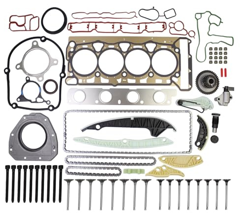 Timing Chain Kit and Cylinder Head Gasket Set for Au-di V-W Sko-da Sea-t