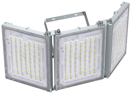 STASUN 600W LED Flutlicht,60000LM 6000K Außen Strahler,IP66 Wasserfest Flutlichter mit einstellbarem Winkel geeignet für Stadion Hinterhöfe