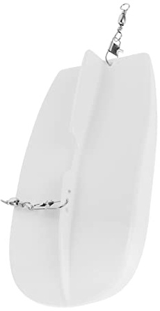 Milisten Planche De Plongée Blanche 82g en Plastique Émerillon Réglable, Accessoire De Pêche à La Traîne en Bateau pour Appâts Artificiels en Mer
