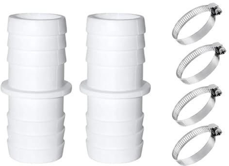 1.Multifunktionaler Schlauchadapter 38mm ABS Filterpumpe Anschluss und ABS Pool Adapter für Wartungssystem