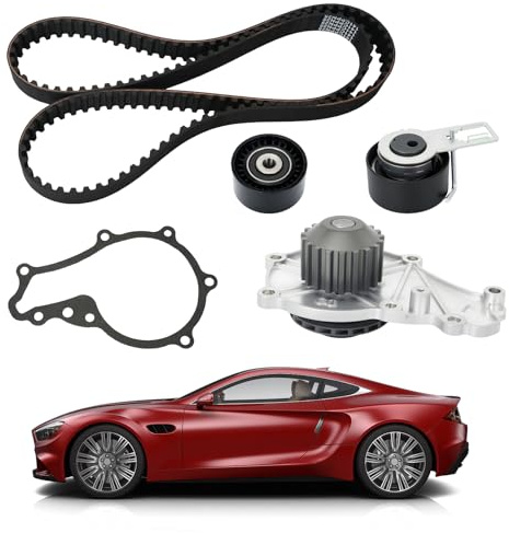 Zahnriemen mit Wasserpumpe Kompatibel mit Citroen Fiat Ford Toyota Volvo Peugeot, Ersatzteilnummer des Zahnriemen - CT1162WP1, VKMC 03316
