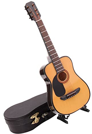 GALPADA Mini Chitarra Decorativa Musicale Realistica in Materiale Durevole per Arredo Casa e Accessorio Fotografico Idea Regalo Compleanno e Collezione