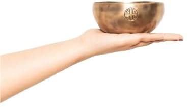 Sångskålar klangskål för fullmåne, handgjorda, professionella, för yoga, meditation, slaginstrument för ljudläkning(A 28 cm)