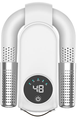 Schuhtrockner Elektrisch,Electric Shoe Dryer,PTC-Keramik-Heizelement,120-Minuten-Timer, 55 °c,Zum Trocknen Feuchter Schuhe Und Zur Geruchsbeseitigung (White)