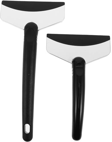 YARNOW Rascador de Hielo y Nieve para Coche 2 Piezas Mango Largo y Pala Pequeña de Acero Inoxidable Limpiaparabrisas y Cepillo Quitanieves Automáticos Accesorio Invierno para Vehículos
