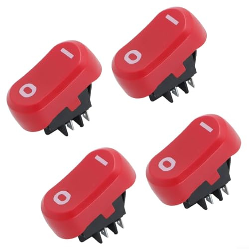NiuLumea Lot de 4 interrupteurs électriques de rechange pour aspirateurs secs et humides, résistants à l'usure, ergonomiques avec toucher sensible pour un démarrage et un arrêt rapides