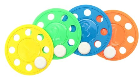 JISADER 4 Pieces Diving Discs Kids Pool Toys Underwater Exercise Tools Set Pp Material Suitable for Water Sports Training Swimming Pool Games Summer Pl, Style A