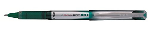 Pilot V-Ball grepp paket med 12 kulspetspennor med 0,7 mm metallspets, komfortgrepp och flytande bläck Verte